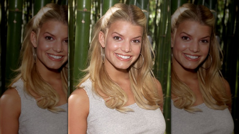 Jessica Simpson celebrating her 20th birthday in 2000