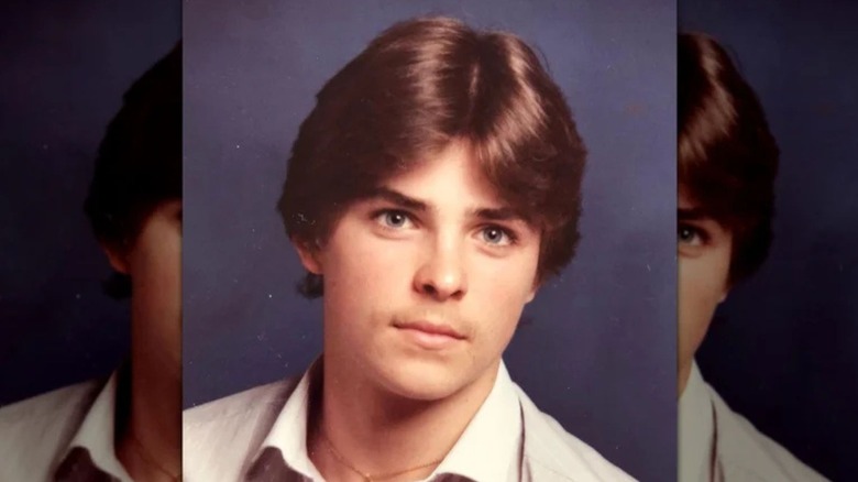 A younger Kavan Smith in a school photo.