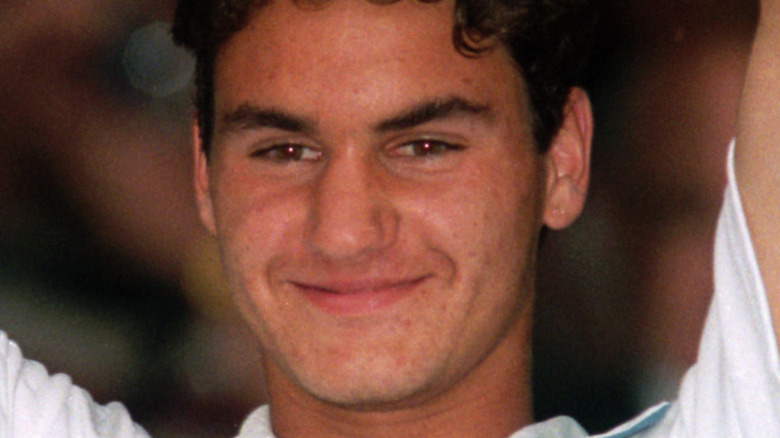 Roger Federer as a young man