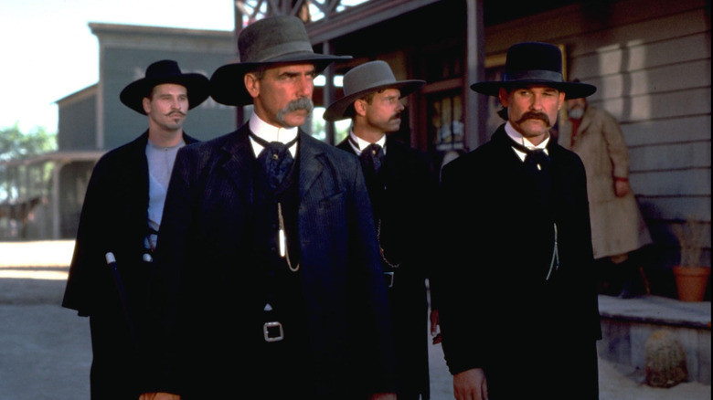 Val Kilmer, Sam Elliott, Bill Paxton, and Kurt Russell in Tombstone