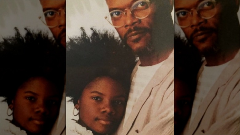 Samuel L. Jackson with his young daughter, Zoe
