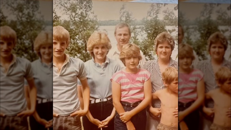 A young Kristi Noem with her family