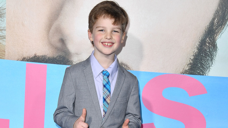 Iain Armitage smiling at the premiere of Big Little Lies
