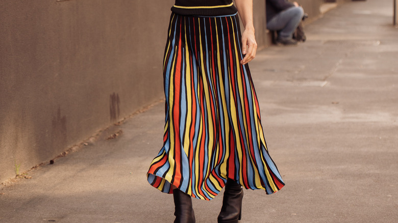 Colorful maxi skirt
