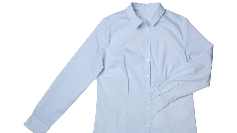 Blue button shirt