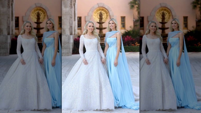 Ivanka and Tiffany Trump at Tiffany's wedding