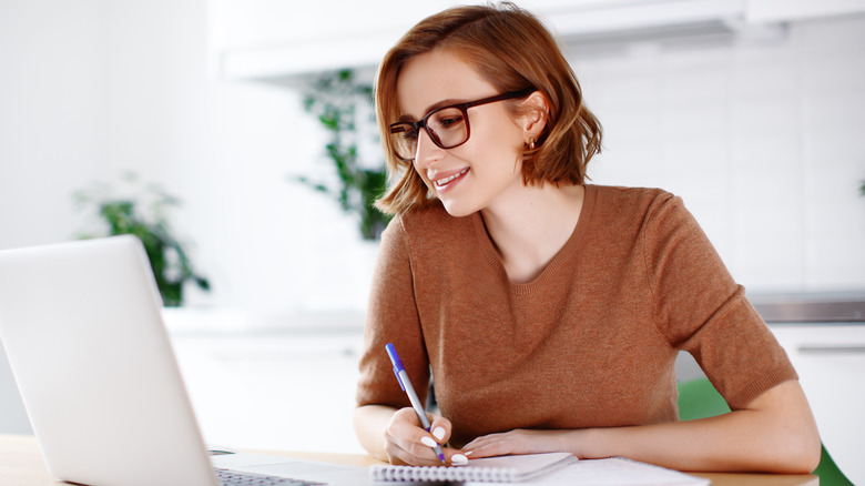 Woman working in an office