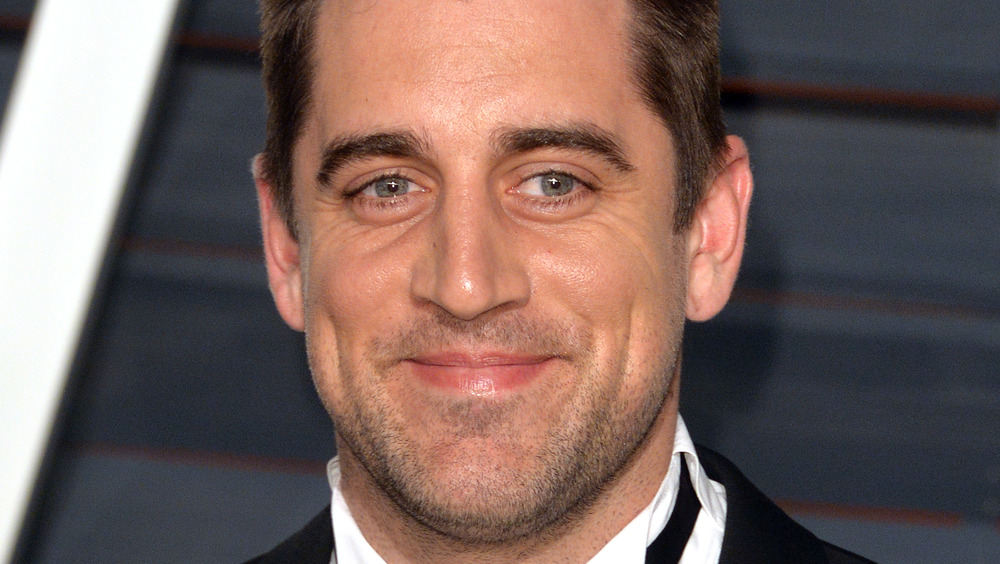 Aaron Rodgers smiling