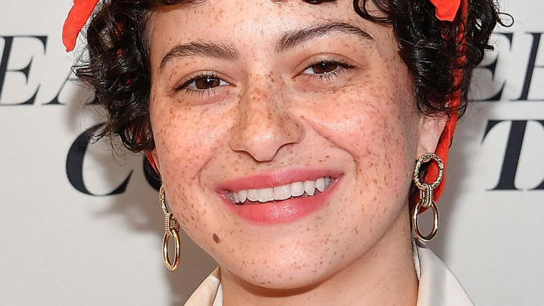 Alia Shawkat posing red carpet