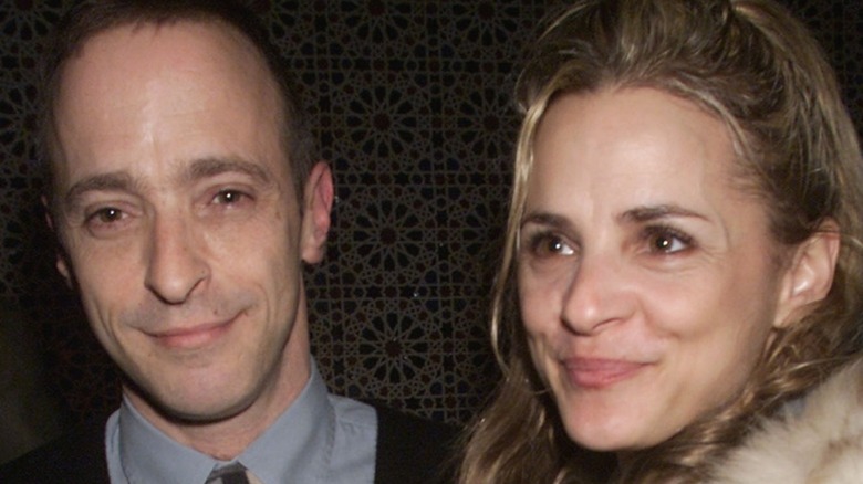 Amy Sedaris and brother David Sedaris smiling together