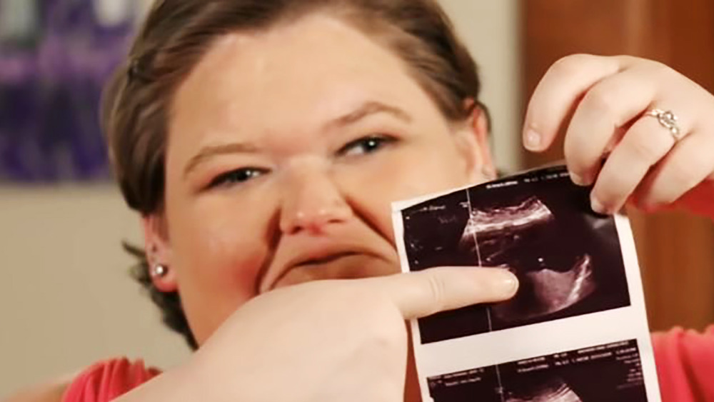 Amy Slaton with her sonogram