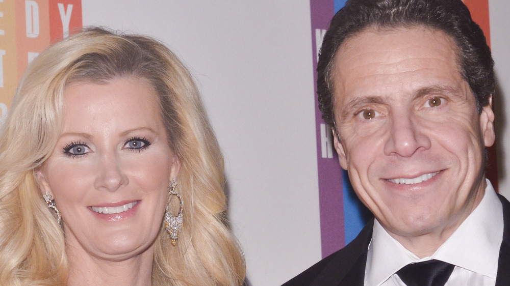 Kerry Kennedy and Andrew Cuomo smiling at event