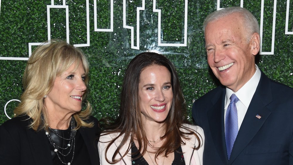 Ashley Biden with Jill and Joe Biden