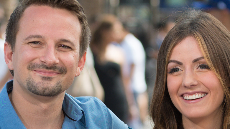 Carly and Evan smiling 