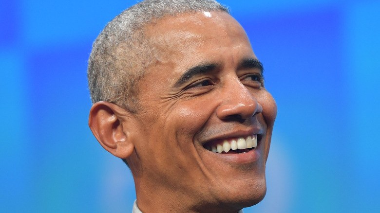 President Barack Obama smiling