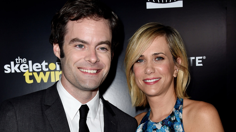 Bill Hader and Kristen Wiig at the premiere of The Skeleton Twins 