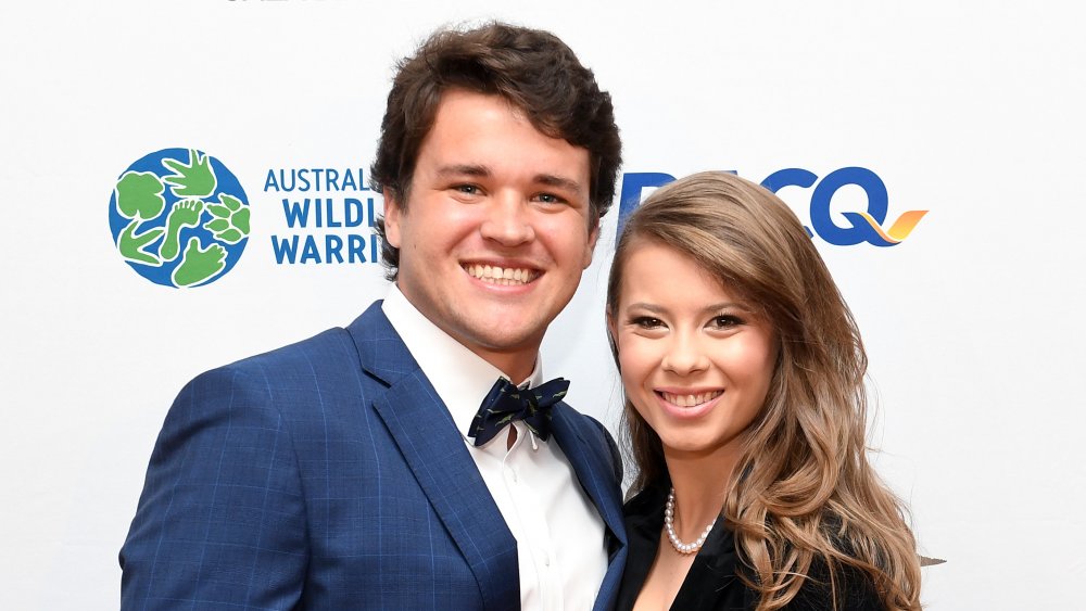 Chandler Powell and Bindi Irwin at a gala dinner in 2019