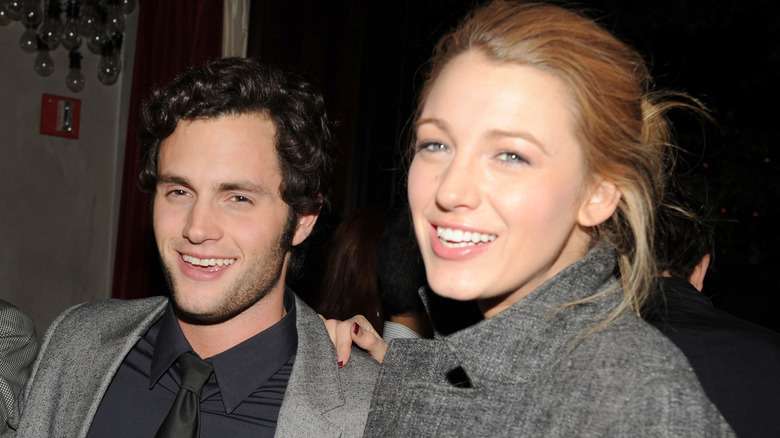 Penn Badgley and Blake Lively