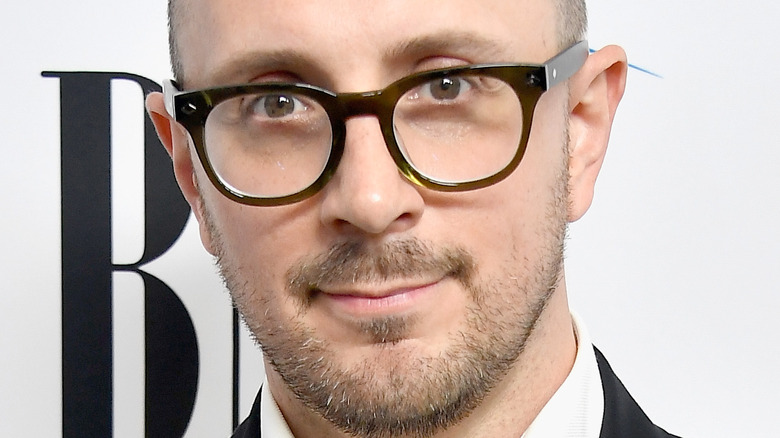 Steve Burns posing on red carpet