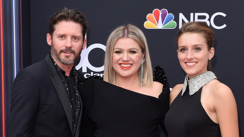 Brandon Blackstock with Kelly Clarkson and Savannah Blackstock