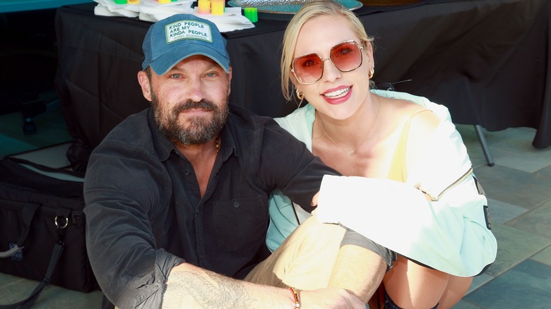 Brian Austin Green and Sharna Burgess at an event