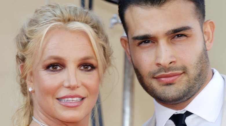 Britney Spears and Sam Asghari in 2019