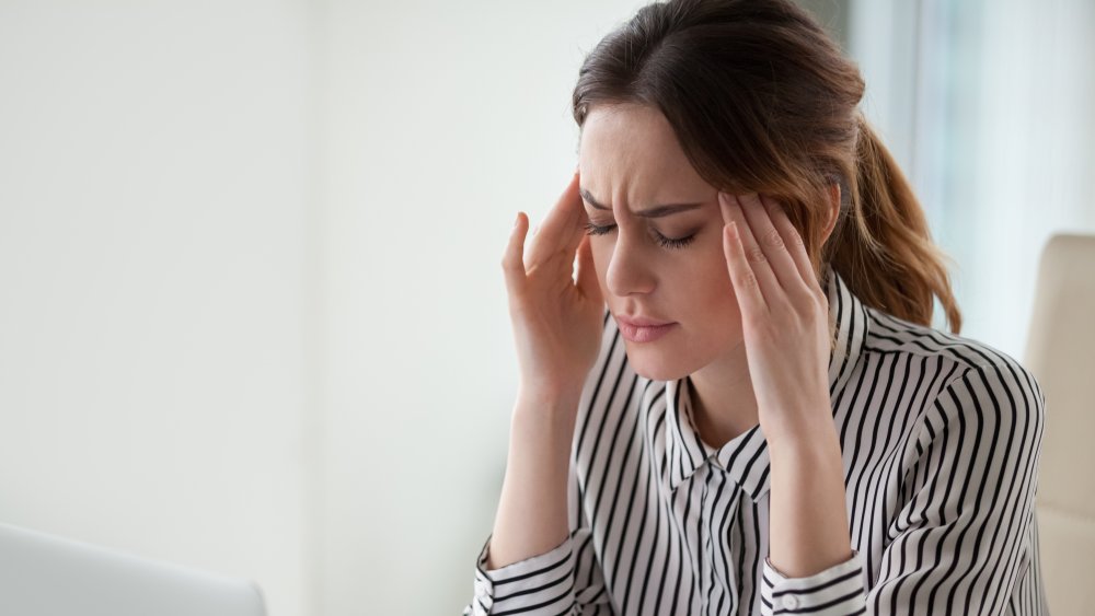 Person experiencing stress