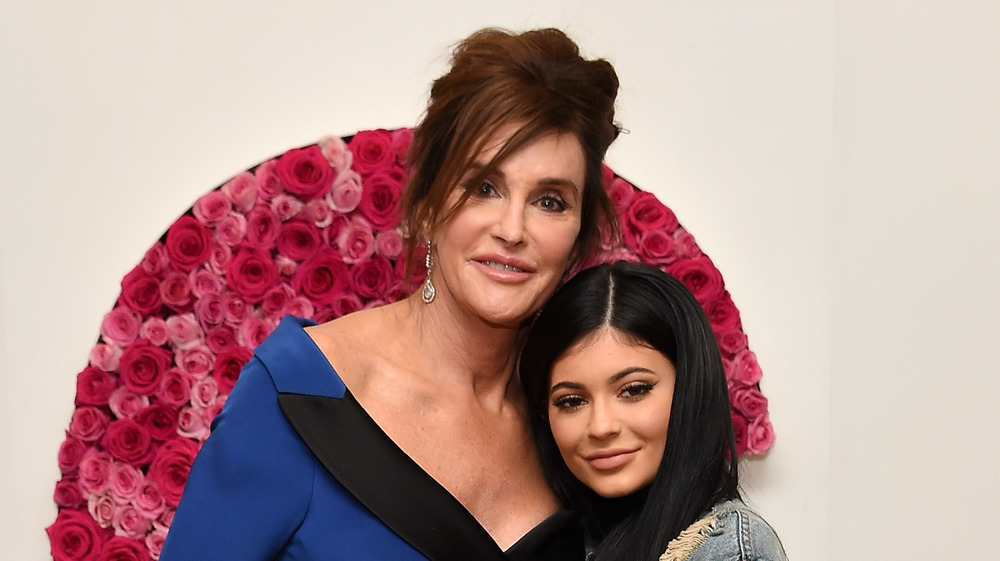 Caitlyn Jenner hugging Kylie Jenner