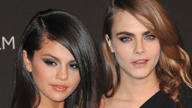 Selena Gomez and Cara Delevingne on red carpet together