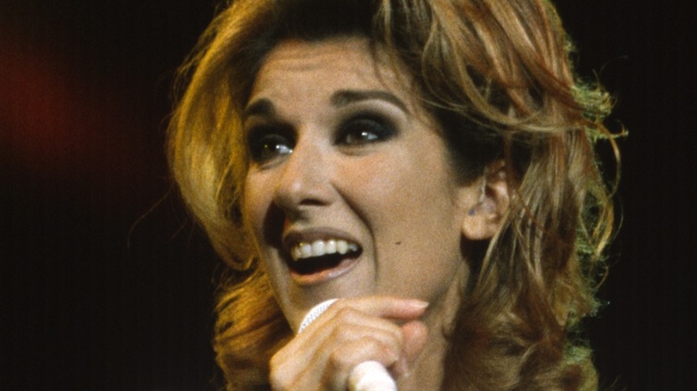 Celine Dion singing in 1996