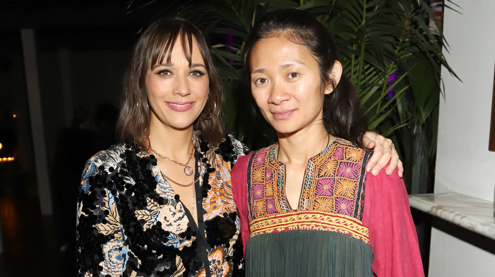 Chloe Zhao with Rashida Jones