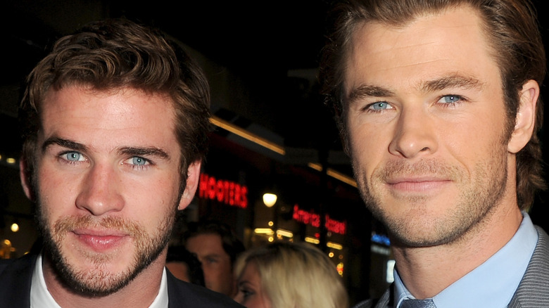 Chris Hemsworth and Liam Hemsworth smiling