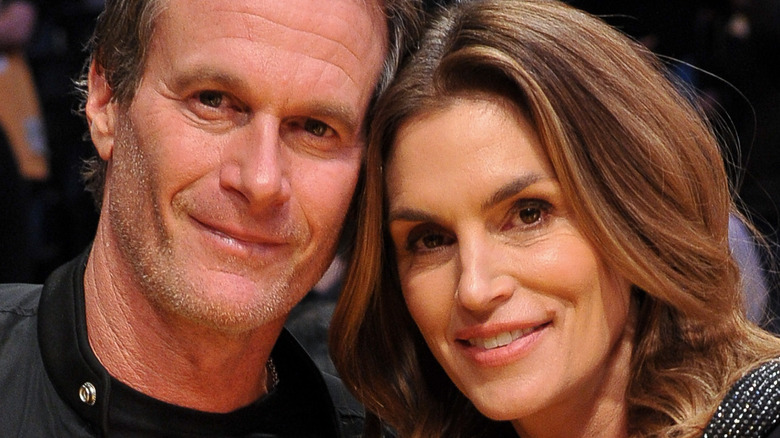 Cindy Crawford, Rande Gerber posing together