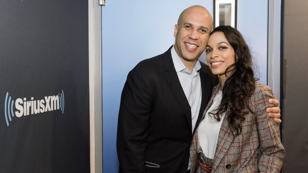 Cory Booker and Rosario Dawson