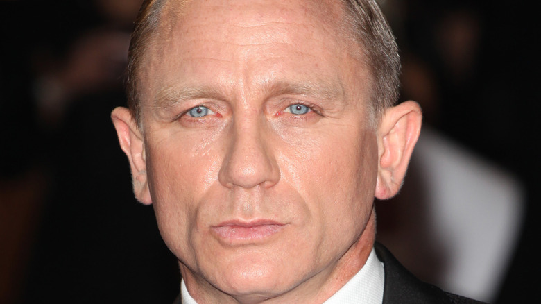 Daniel Craig poses on the red carpet