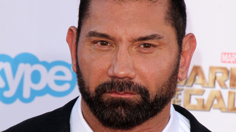 Dave Bautista on the red carpet 