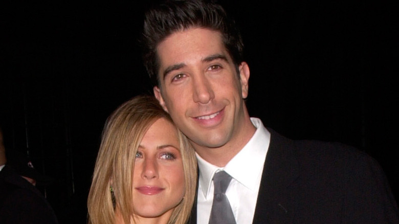 David Schwimmer and Jennifer Aniston on the red carpet