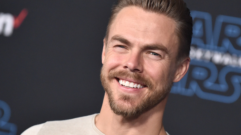 Derek Hough attends the premiere of "Star Wars: Rise of Skywalker"