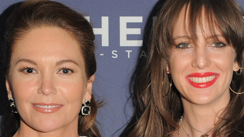 Eleanor Lambert and mom Diane Lane at an event