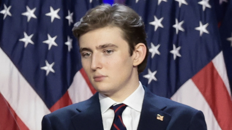 Closeup of Barron Trump