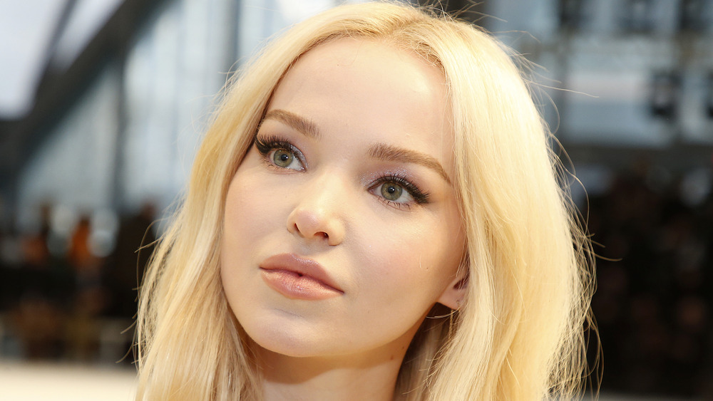 Dove Cameron wearing colorful eyeshadow