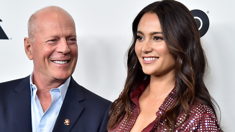 Bruce Willis and Emma Heming Willis at event