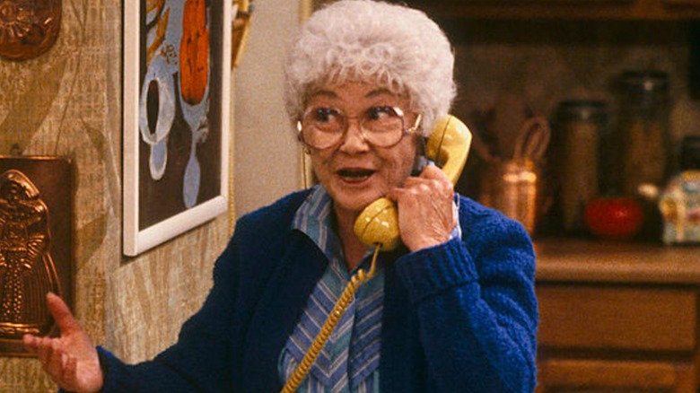 Estelle Getty as Sophia Petrillo on The Golden Girls
