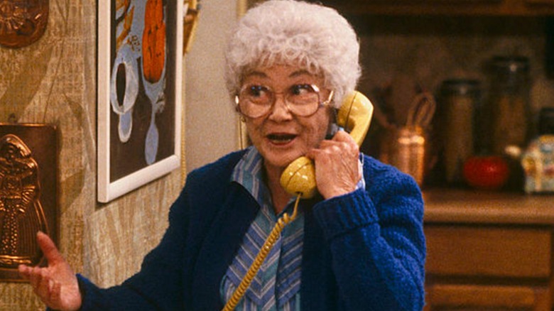 Estelle Getty as Sophia Petrillo on The Golden Girls