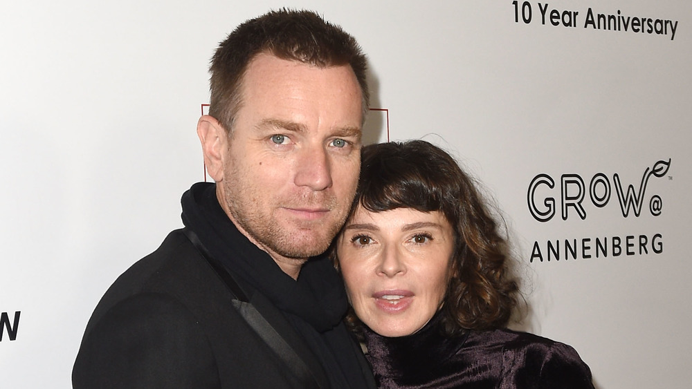 Ewan McGregor and Eve Mavrakis at an Annenberg event