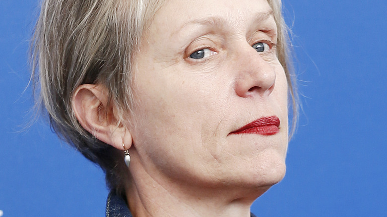 Francis McDormand looking to side