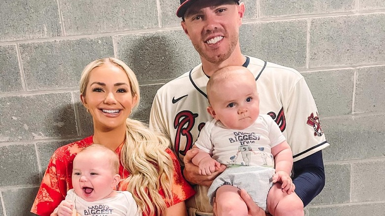 The Freeman family smiling 