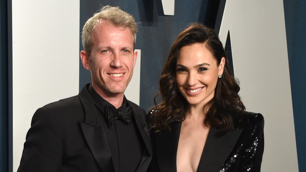Gal Gadot and Jaron Varsano at the Vanity Fair Oscar party