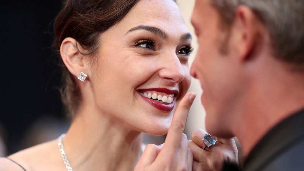 Gal Gadot looking at her husband Jaron Varsano