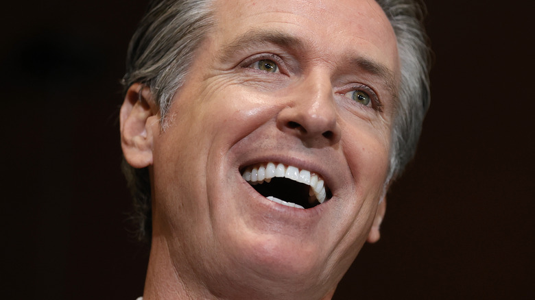 Gavin Newsom smiling 